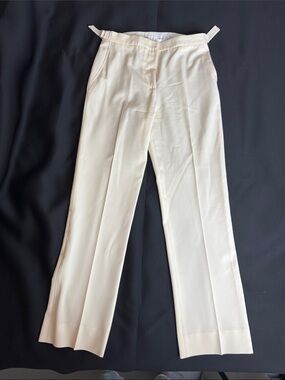 Vintage MaxMara - Gorgeous Cream Women's Pantsuit Trousers / 6